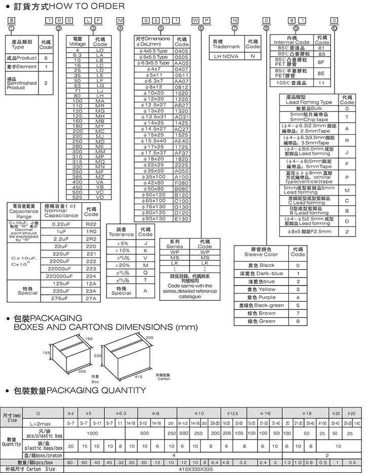 50V鋁電解電容