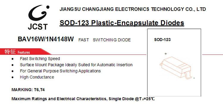 長(zhǎng)電1.5a貼片二極管特征
