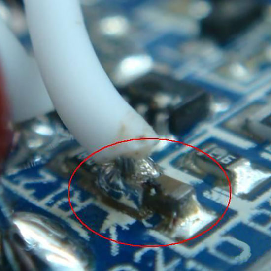貼片電容破裂失效之焊錫不均