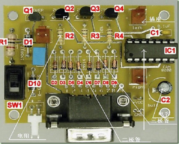 電路板上的字母標識